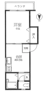 メゾン福利【2階】の間取り