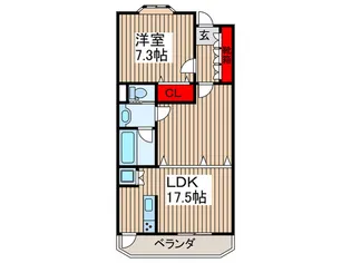 ステラータ深谷【3階】の間取り