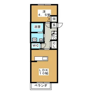 ハウス北原【2階】の間取り