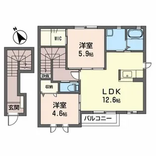 メゾンアージュII【2階】の間取り