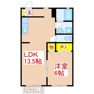 コーポあかね【2階】の間取り
