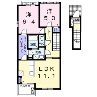 エピナールIX【2階】の間取り