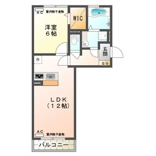 ブリーゼ C棟【1階】の間取り