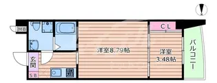 URBAN FLATS江坂(旧La Douceur江坂)【11階】の間取り