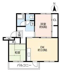 URさつきが丘【4階】の間取り