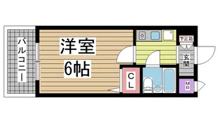 エスリード神戸【4階】の間取り