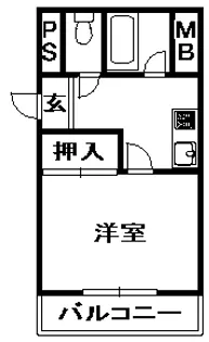 プレミールサンダ【4階】の間取り