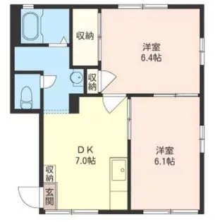 ドミール・ハナワ【1階】の間取り