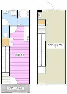 ホビープラスA【2階】の間取り