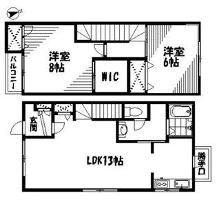 レヴァンテI【1階】の間取り