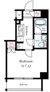 ヴァローレクオリタ清澄白河【2階】の間取り