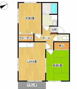 中津・サンフラワー【2階】の間取り