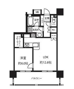 ライオンズシティ白金高輪【5階】の間取り
