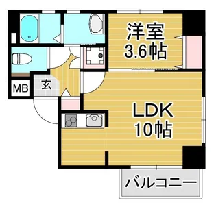 Classier Style平尾【1階】の間取り