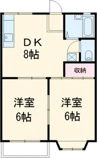 ハイツフェルテ【1階】の間取り