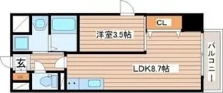 LUANA・AIR・RESIDENCE錦町【7階】の間取り