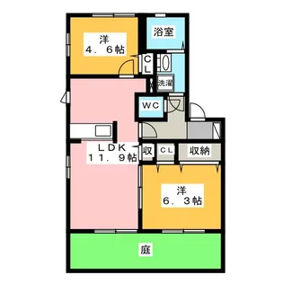 カラコレス桜台【1階】の間取り
