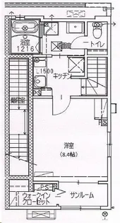 トリニティ下川東【2階】の間取り