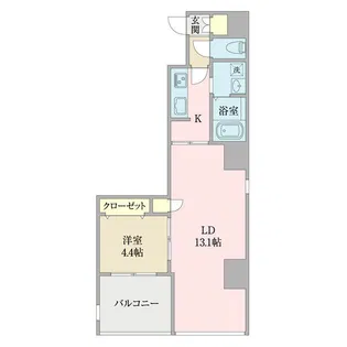 COULEURS OOS【7階】の間取り