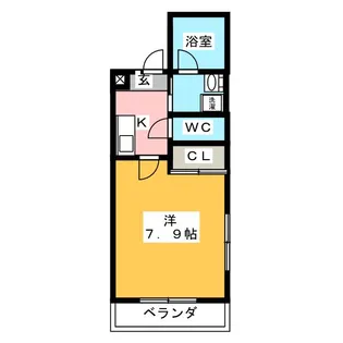 Fille Flats SHIZUOKA-IZUMICHO【3階】の間取り