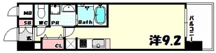 エスリード神戸三宮パークビュー【5階】の間取り