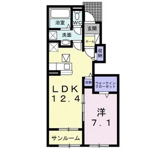 スリザリンIII【1階】の間取り