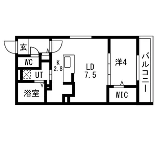 ブランシャール東区役所前(令和8年12月26日入居開始)【4階】の間取り