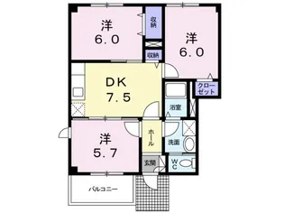 カンパーニャ【1階】の間取り