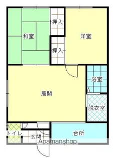 コスモレジデンス港B【2階】の間取り