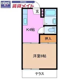 リソーハイツ【1階】の間取り