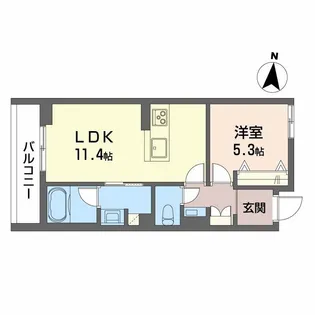 ザ・シグマ上杉【1階】の間取り
