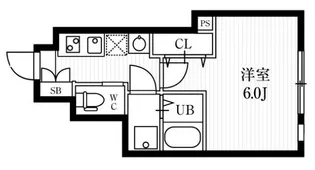ミハス三軒茶屋II【1階】の間取り