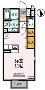 ハニーコートF【2階】の間取り