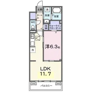 ヒカルサ熊谷久下ウエスト【1階】の間取り