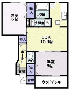 さくらヶ丘A【1階】の間取り