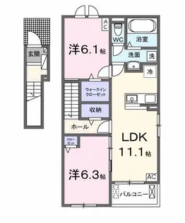 サニーハウスVI【2階】の間取り