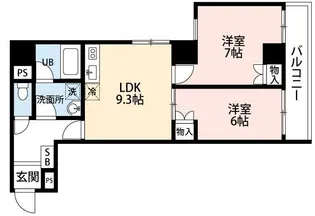 エッセレコモード【5階】の間取り