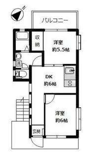 ハウス中目黒【3階】の間取り