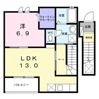 コンフィー中山台I【2階】の間取り