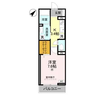 レジデンス尾上町【3階】の間取り