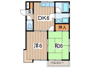 マスコットヒルズA【2階】の間取り