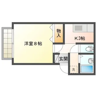 ROGUE・UII【2階】の間取り