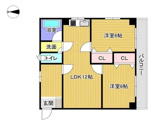 アミティエ小頭町【4階】の間取り