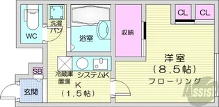 ルピナス琴【2階】の間取り