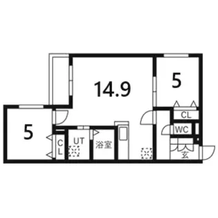 エルシア西野【2階】の間取り