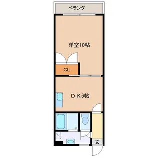 カーサ富岡【2階】の間取り
