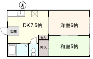 ティストニーII【2階】の間取り