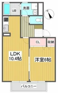 ジュールフェリエ【2階】の間取り