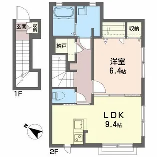 シャーメゾン ヴェッセル【2階】の間取り