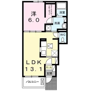 グラン メゾン高萩I【1階】の間取り